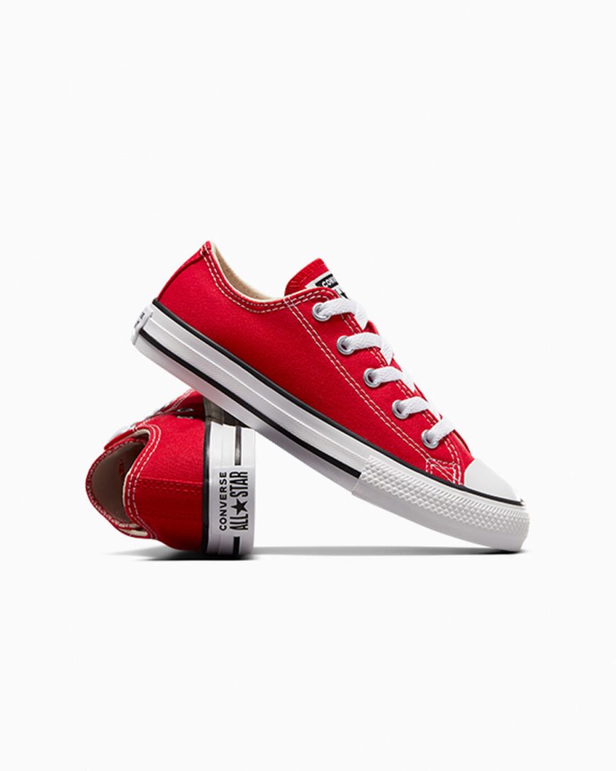 Zapatillas Bajas Converse Chuck Taylor All Star Classic Niño Rojas | PE 402PW7